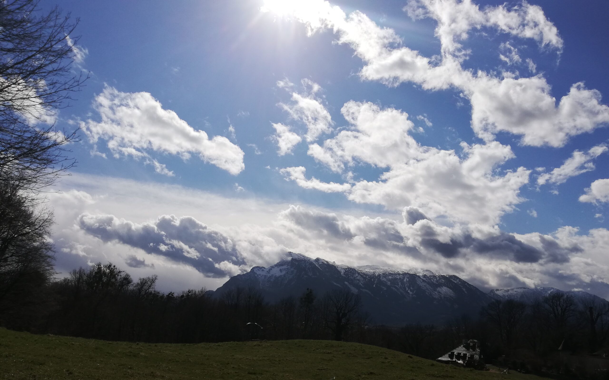 Himmel über Salzburg Untersberg Berchtesgarden Bayern